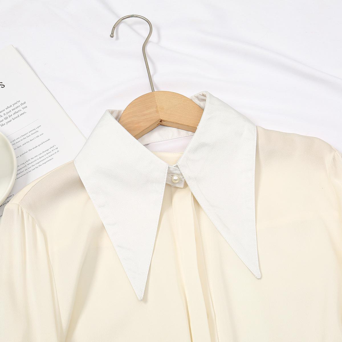 

Весенний заостренный уголок полиэстер ложный воротник женская мода универсальный тренд рубашка украшение простой популярный одинарный воротник