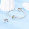Genuine Copper Colorful Silicone Spacer Stopper Bead Elements Decorative Charms Jewelry Creation Suitable For Authentic Bracelet Style For Women