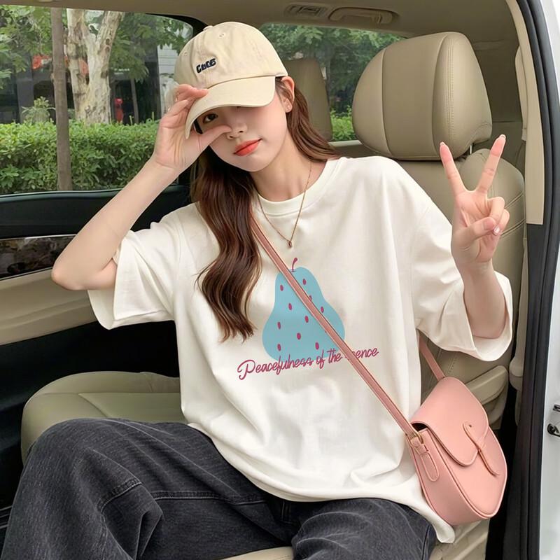 TonLion Women s Graphic Short Sleeve T-shirt M