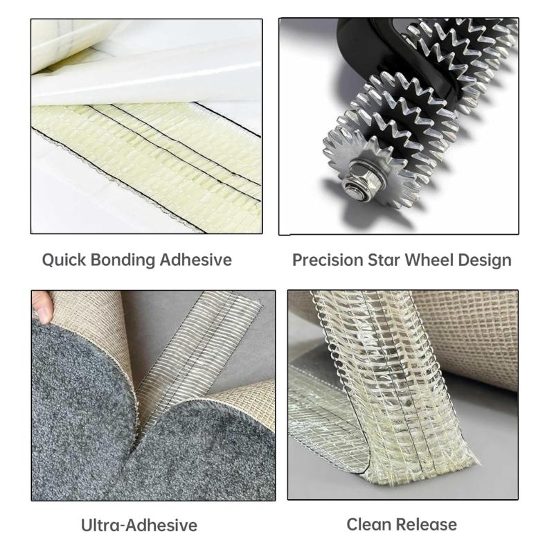 Easy To Apply Carpet Repair Featuring Double Side Adhesive Tape for Quick Fixes Without Tool In Any Environment