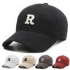 Unisex Cotton Baseball Cap With Embroidered Short Brim Hard Top Students Casual Wear Fall