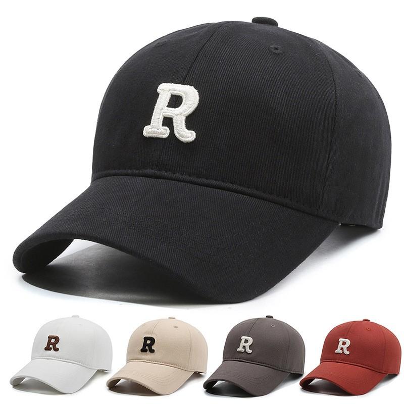 Unisex Cotton Baseball Cap With Embroidered Short Brim Hard Top Students Casual Wear Fall