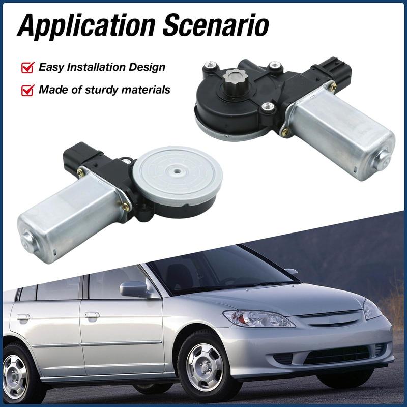 Front Left Driver Side Power Window Motor 6-pin for Honda Civic Sedan 1.3L 1.8L 2.0L 2006-2011 Replaces 72250-SNA-A03