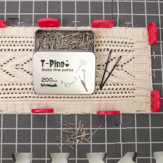 Knitting Blocking Mat Set Thick Foam Mat with Grid Lines Reusable Single-sided Blocking Board for Crochet or Knitting Projects