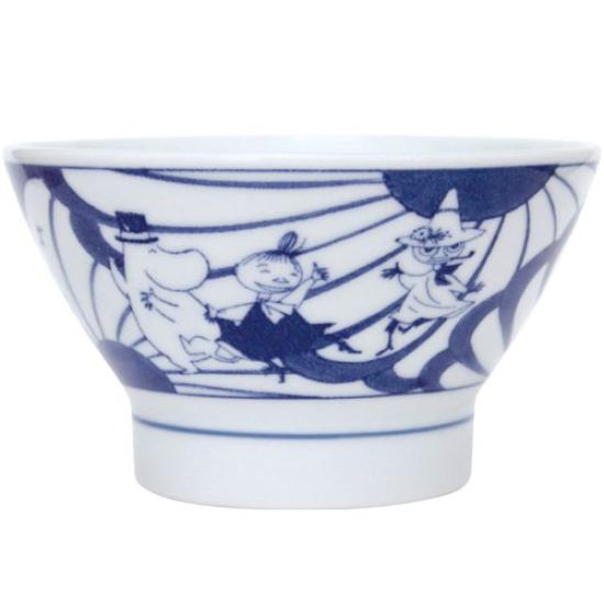 

SOMETSUKE Dancing Hasami ware rice bowl MOOMIN×amabro -CHAWAN- [ ] синий