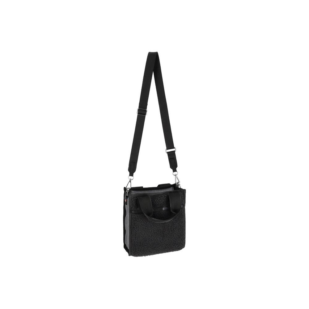 Lesportsac Black Denim/Black Sherpa Mini N/S Tote Bag [1609.La79]