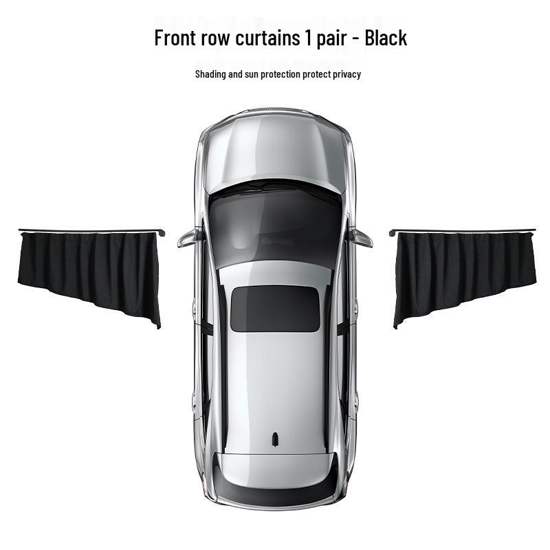 Enhanced One-Button Auto Retractable Car Window Sun Shade Curtain