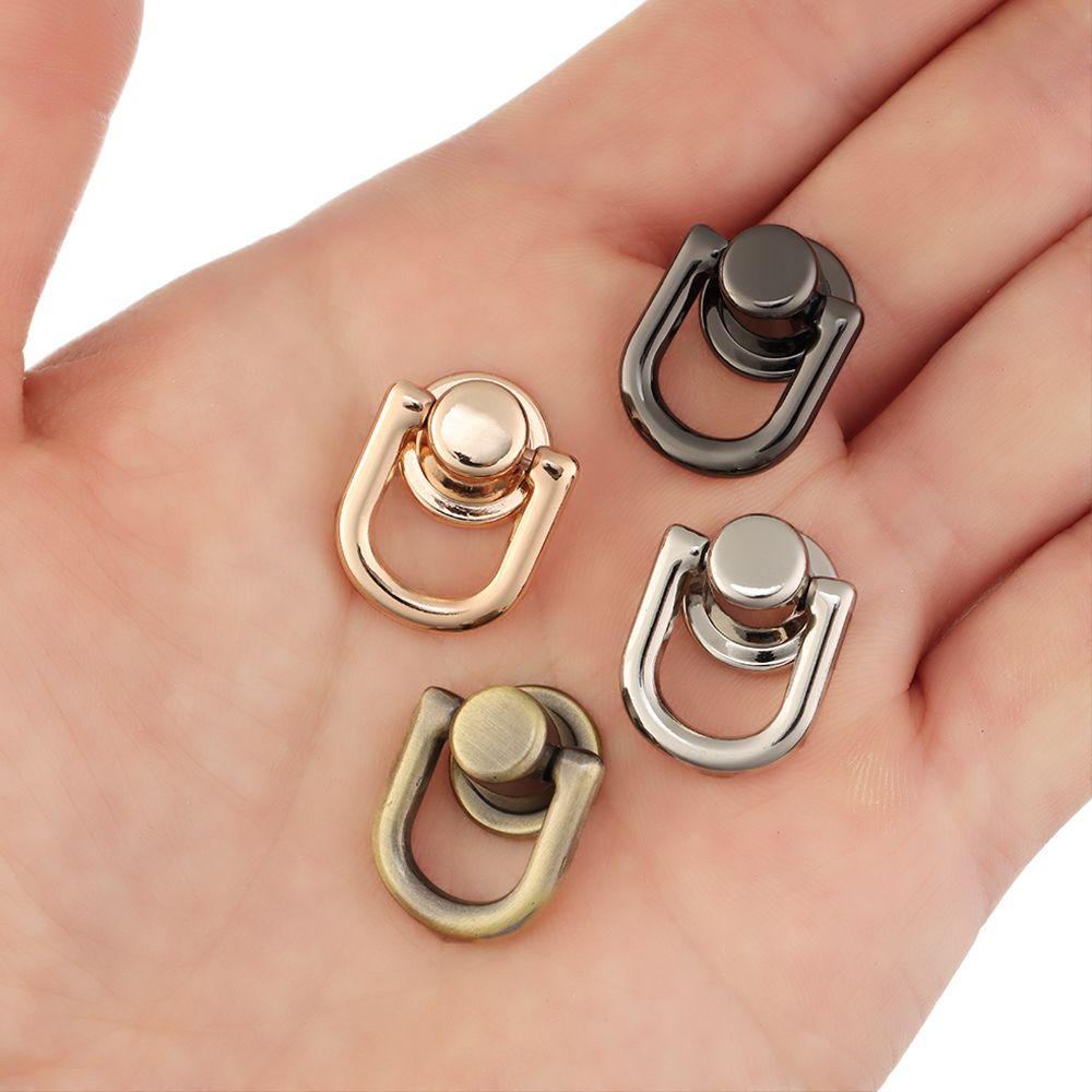DIY Purse Luggage Buckle Leather Craft Bag Snap Handbag Belt Connector Nail Buckle Studs Button Metal Bag Rivet