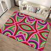 Colorful Geometric Pattern Red Green Purple Abstract Carpet Design Suitable for Use As an Anti-slip for Living Room Bedroom Sofas