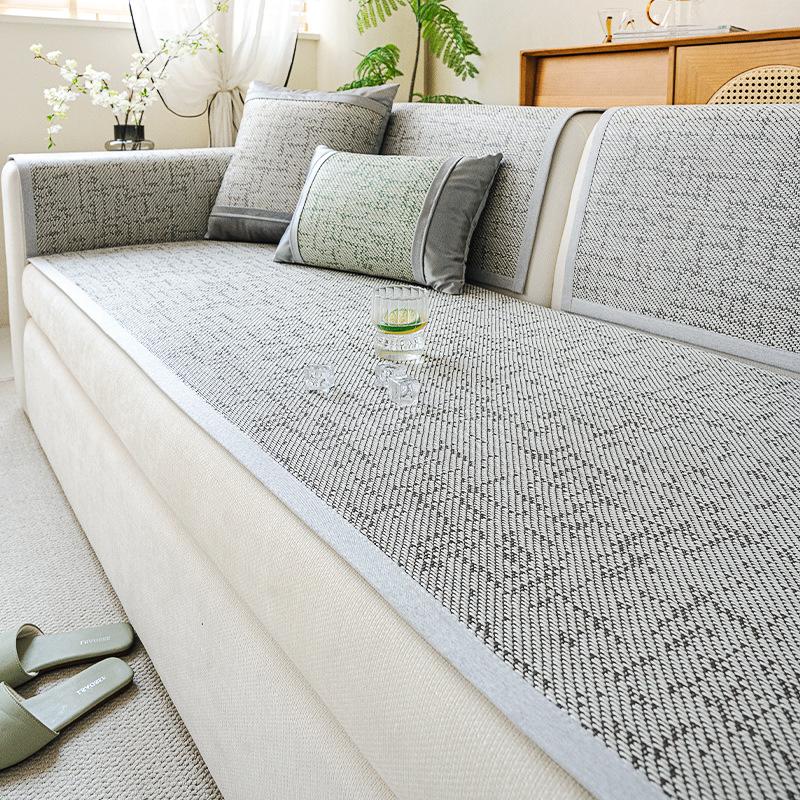Strictly Selected Summer Sofa Mat Mat Rattan Mat Sofa Cushion Ice Silk  New Summer Cool Cushion Non-Slip Seat Cushion Cover