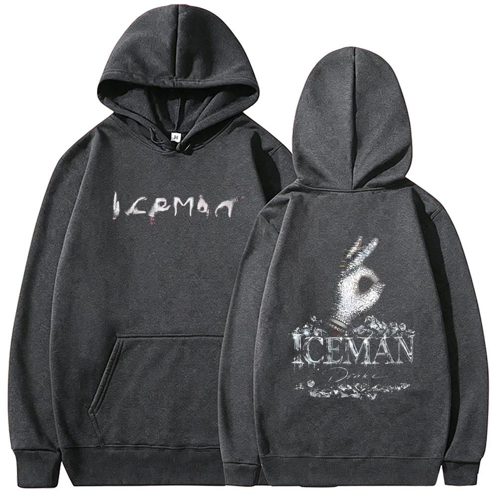 Rapper Drake ICEMAN Album Double Sided Print Hoodie Unisex Fashion Hip Hop Oversized Streetwear Casual Vintage Hoodies