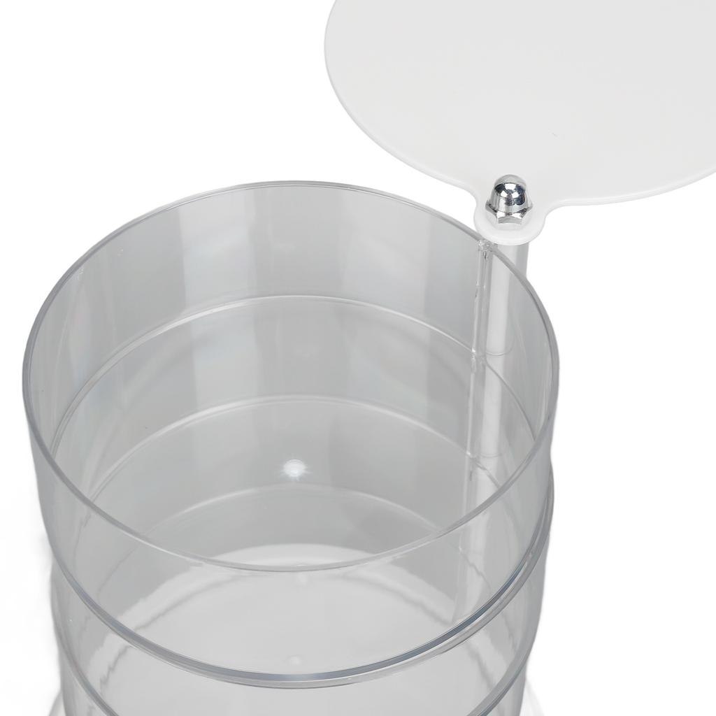 Rotatable Makeup Sponge Holder 4 Layers Dustproof Rotate Makeup Powder Puff Box Transparent