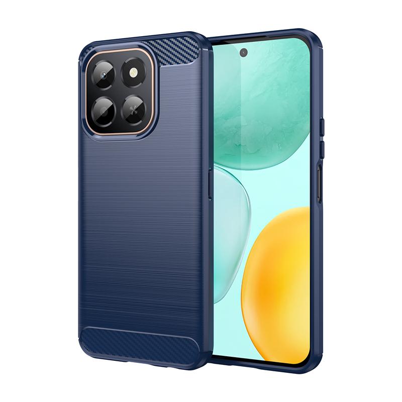 For Cover Honor X6C Case Honor X6C Shockproof Anti-knock Soft TPU Silicone Carbon Fiber Back Case For Honor X6C Case 6.61 inch