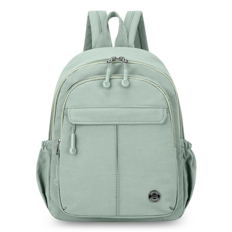Lightweight Nylon Backpack for Women Casual Daypack Travel Shoulder Bag with Multi Pockets