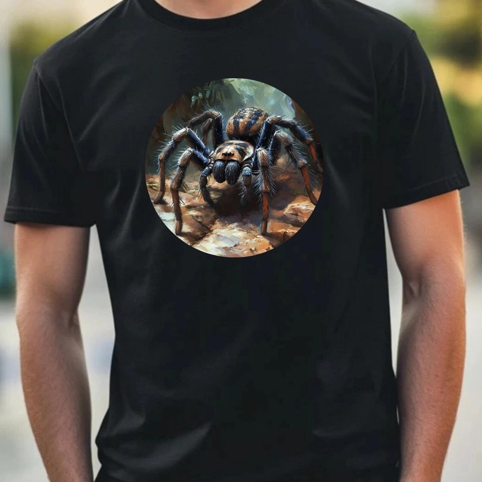 T-Shirt Herren Tarantel Portrait Motiv Baumwolle Größe XS bis 5XL XXXL