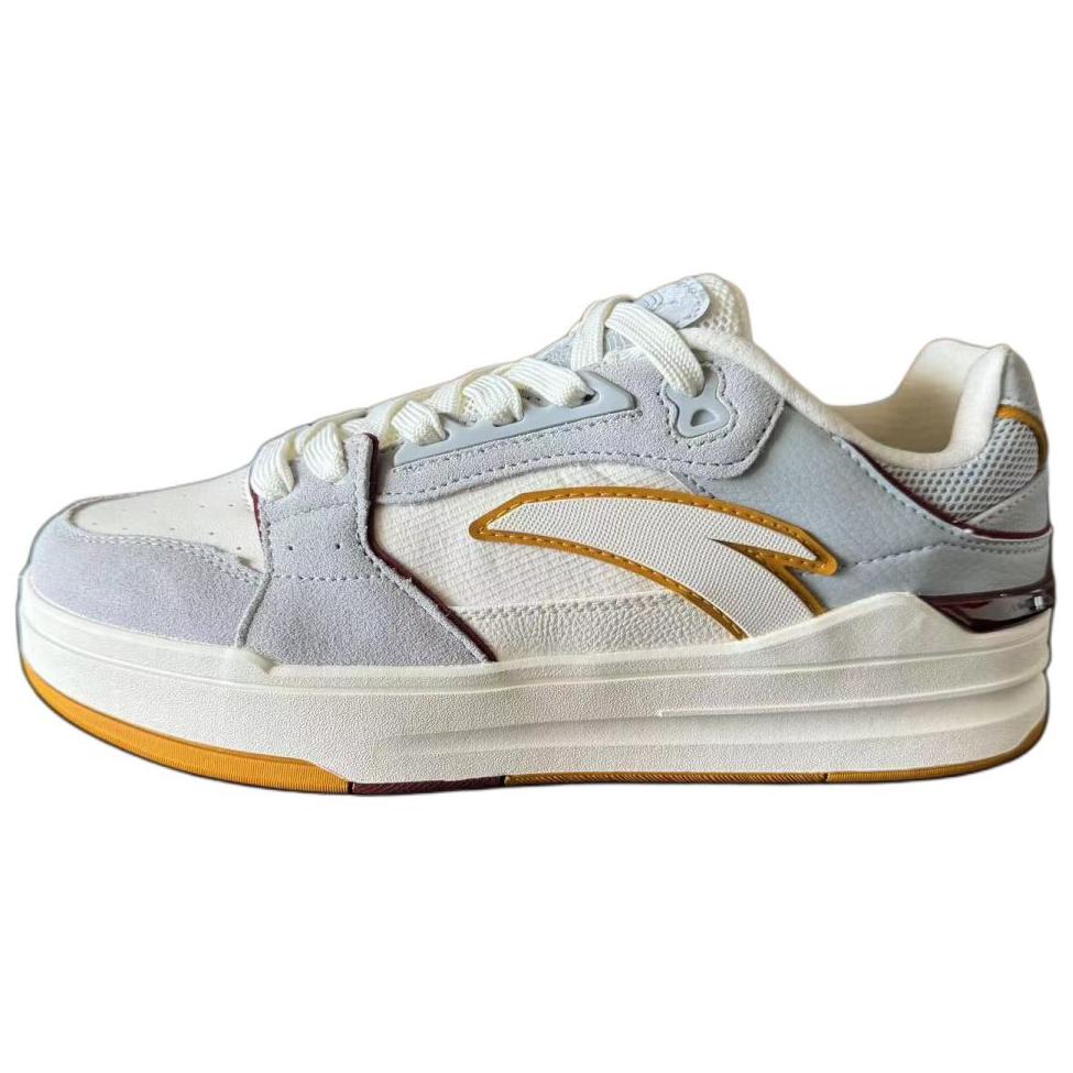 

Anta Street Fun Lite удобные универсальные дышащие нескользящие низкие кроссовки для скейтбординга мужские кроссовки белые серые желтые 112438052-6 39