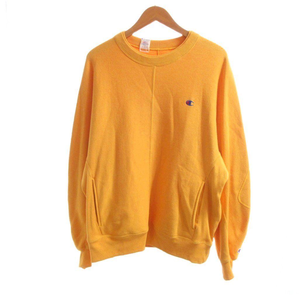 Used Champion CHAMPION Mr. Hollywood N.HOOLYWOOD Good Condition Sweatshirt Sweatshirt Reverse Weave Yellow/HW