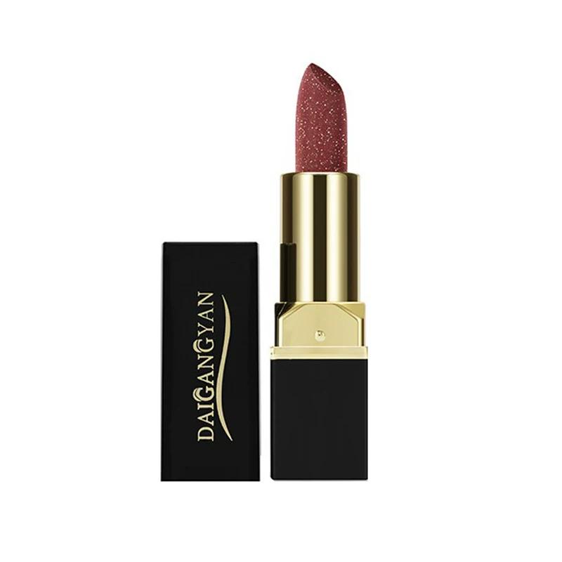 Pearlescent Gold Lipstick Matte Waterproof Non-Stick Cup Lipstick