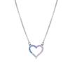 Necklace - LUXENTER - Dressage - Rhodium-plated Finish - Metal Alloy - Multicolored Zirconia