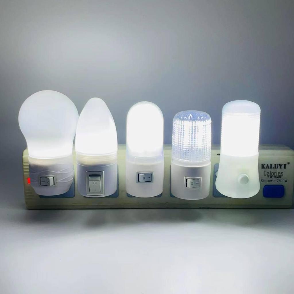 New Year Red 3W LED Night Light Plug-In Lamp for Indoor Bedside Use