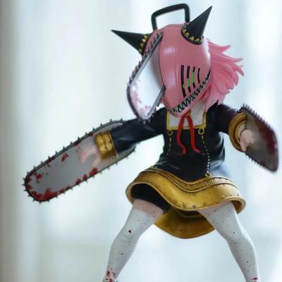 Anyanka Forger Kettingzaagman 2D Animatie Verzamelfiguur Actiefiguur Model Speelbeeldje GK Bureauversiering Speelgoed voor Fans