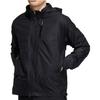 adidas Felpa con cappuccio sportiva casual tinta unita con zip da uomo Giubbotti Nero H13868