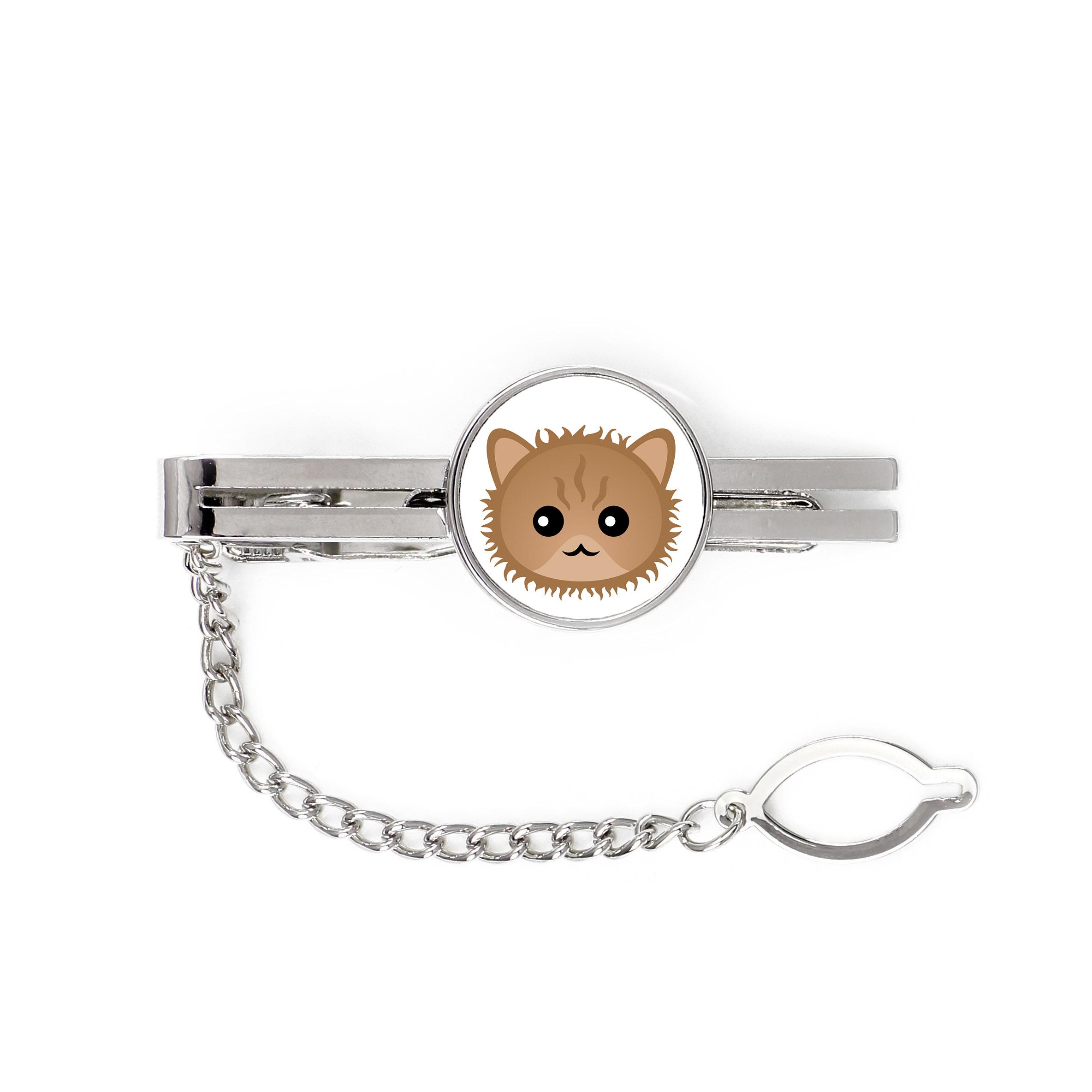 

Selkirk Rex - elegant metal keychain as a gift from Art-Dog brand