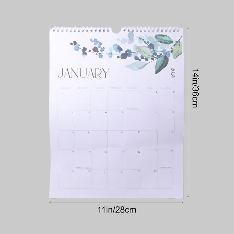 2026 Wall Calendar Simple Weekly Planner School Year Calendar Hanging Calendar Office School Supplies for Daily Planning