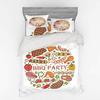 Bbq Duvet Cover Sets For Kids Teens Queen Size Lightweight Down Quilt Covers Bedroom Decor 2 Pillowcases 1 Duvet Cover No Quilt
