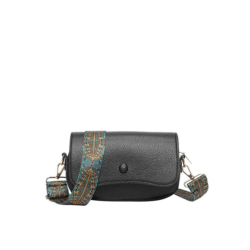 

Сумка-мессенджер через плечо Niche Texture Retro, женская, лето 2024, новая, универсальная, модная, повседневная, сумка под мышкой чёрный