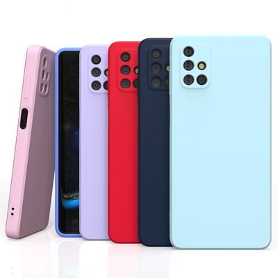 Liquid Silicone Case For Samsung M51 M53 M13 M33 M23 M14 M34 Capa For Galaxy Note 20 Ultra 10 Plus Camera Protective Phone Cover