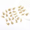 Diamond Stainless Steel Jewelry Accessories 26 Letter Pendant Pendant DIY Necklace Bracelet Accessories