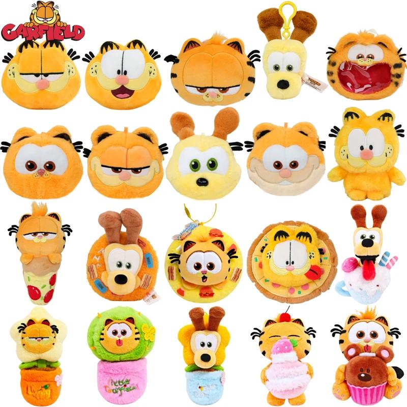 GARFIELD Peluche Famiglia Portachiavi Carino Anime Gatto Garfield Odie Animali di Peluche Divertenti Bambola Peluche Ciondoli Regali Bambino