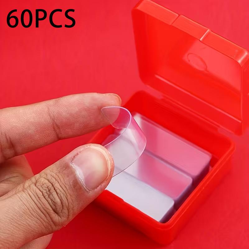 

60pcs of transparent, heat-resistant, seamless, non-residue, high-strength, and versatile double-sided adhesive tape