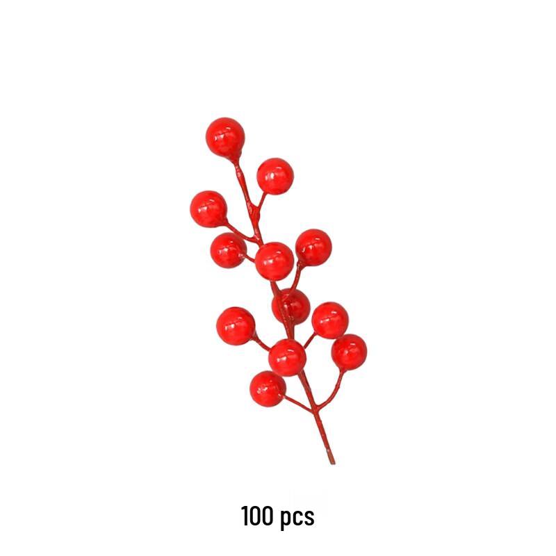 HNYH Artificial Winter Holly Red Berries