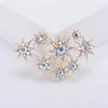 Ramadan Rhinestone Star Brooches for Women Unisex Glossy Moon Pins Event Party New Gifts Backpack Decoration Clothes Accessories