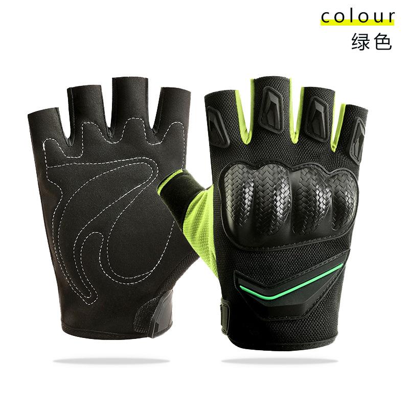 Breathable Tactical Half Finger Gloves Men's Locomotive Riding Off-Road Motorcycle Field Fighting Non-Slip Fitness Wear-resistant Hard Shell