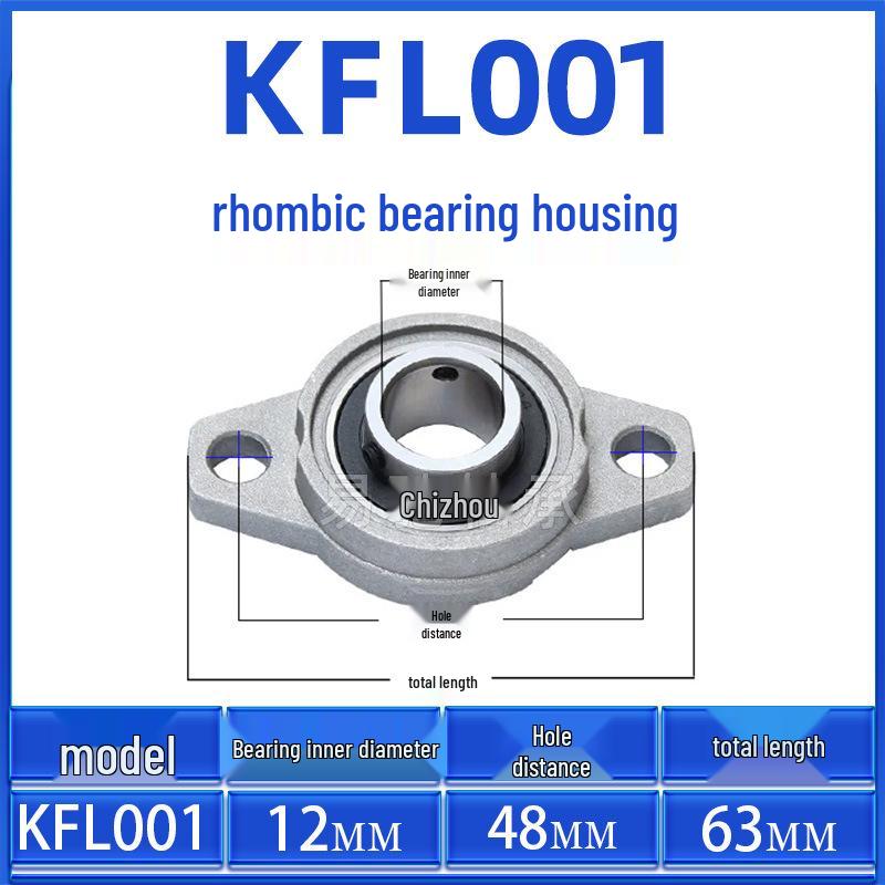 Zinc Alloy Diamond Flange Bearing KFL Series: KFL08, KFL000-KFL006