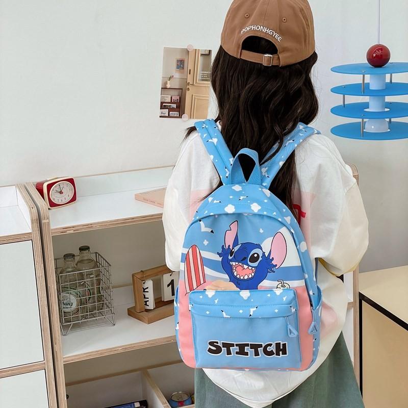 Stitch Childrens Cartoon Backpack With Breathable Nylon Material For Kindergarten Kids