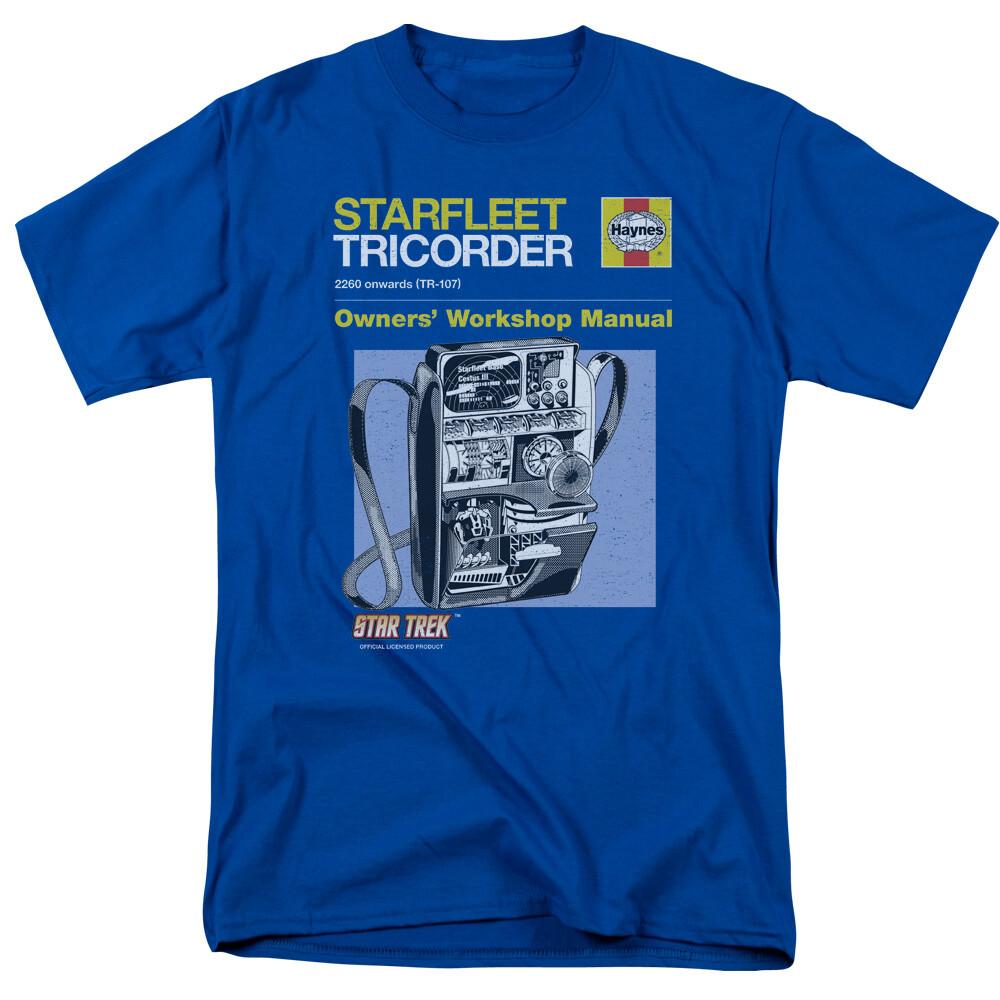 Star Trek TOS Tricorder Manual T-Shirt to 5X XXL
