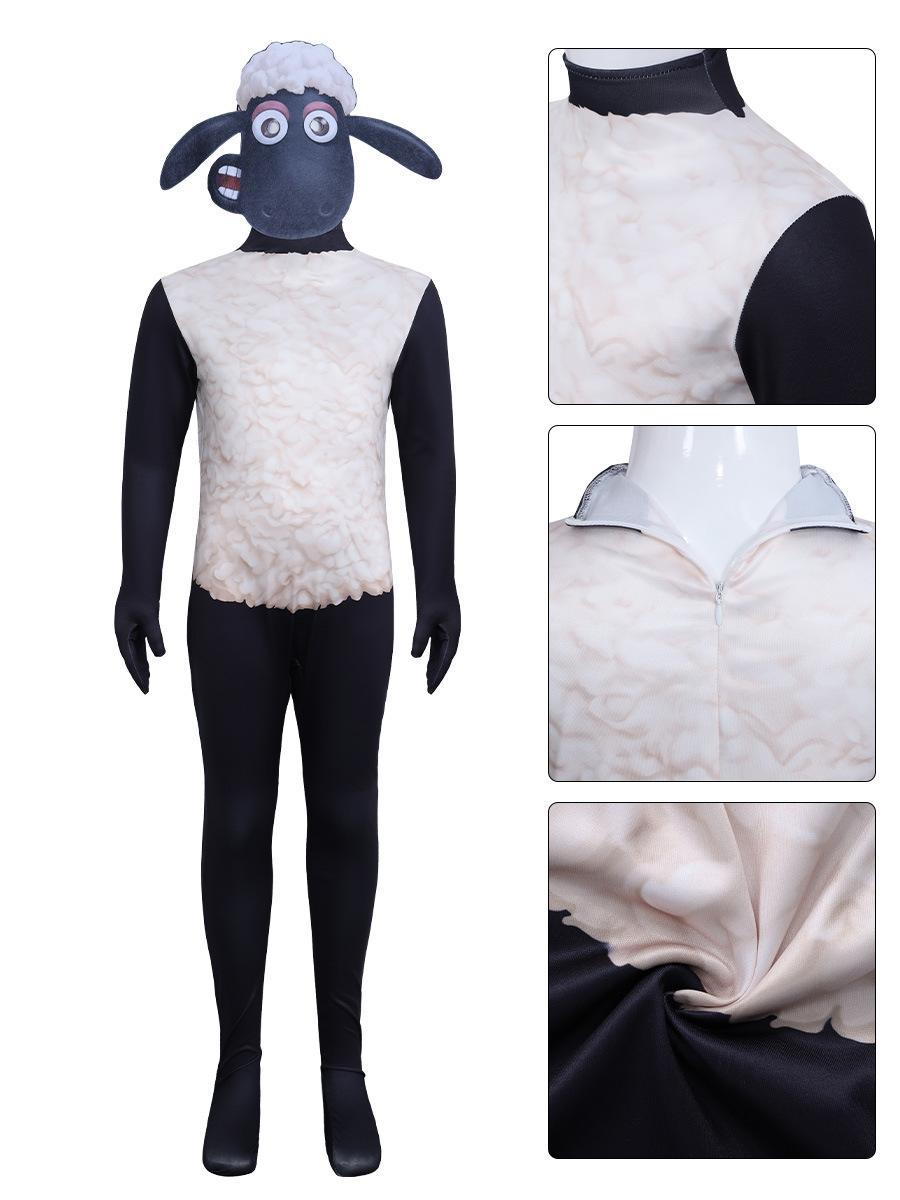 Shaun Sheep Cosplay Costume Plush Fitted