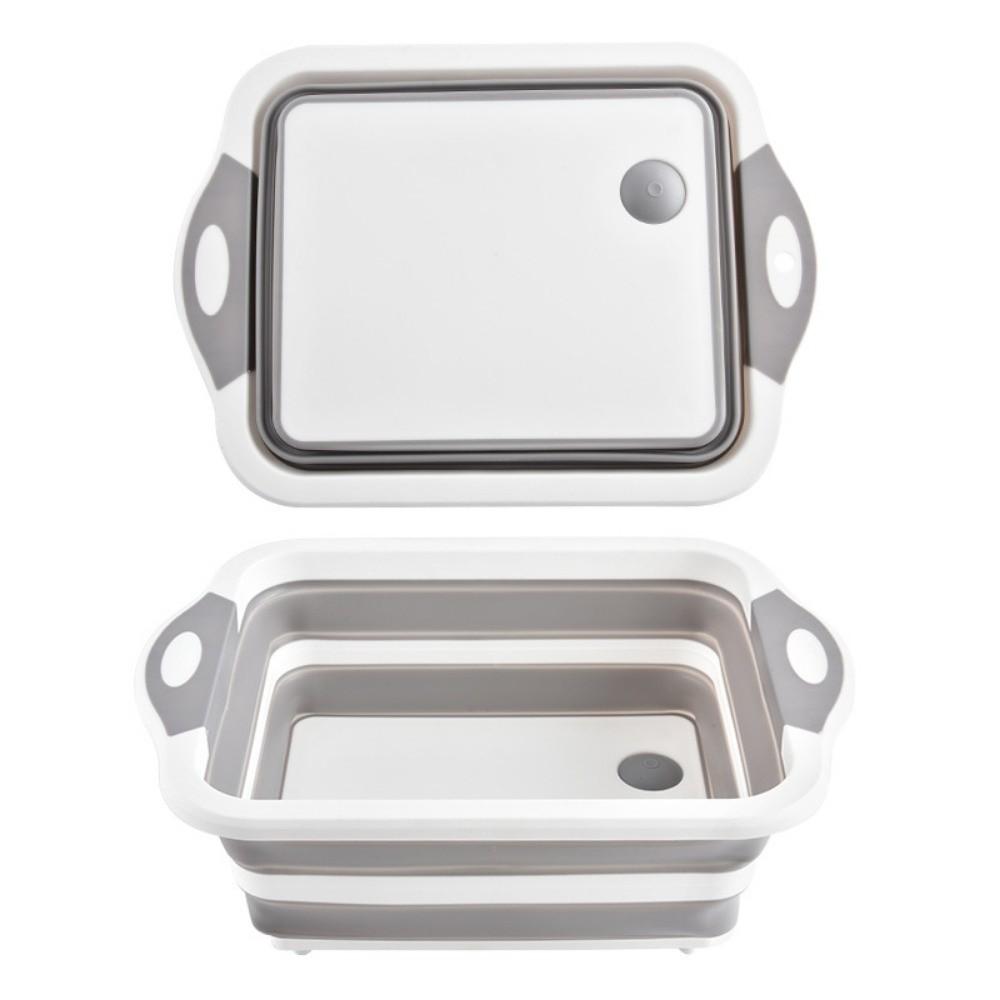 With Colander Collapsible Sink Space Saving Folding Chopping Board  Kitchen Storage