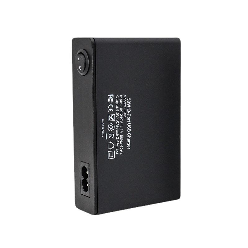 65W Multi-Port USB Charger, PD 20W Fast Charging, QC 3.0 Compatible with Apple & Huawei.