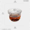 200ml Stripe Glass Gaiwan High Borosilicate Glass Tea Cup Puer Tea Bowl Chawan Soup Tea Tureen Chahai Kung Fu Tea Set Accessorie