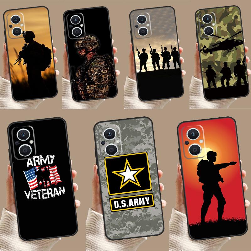 Camouflage Militär Armee Hülle Für OPPO Reno 11 11F 10 Pro 4Z 5Z 8T 5 6 7 8 Lite OPPO Find X5 X6 Pro X2 X3 Lite Abdeckung