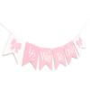 Bow 6 Month Birthday Banner - Bow 1/2 Way To One,Girl Halfway Way To One Birthday,1/2 Party Decorations (1/2banner)