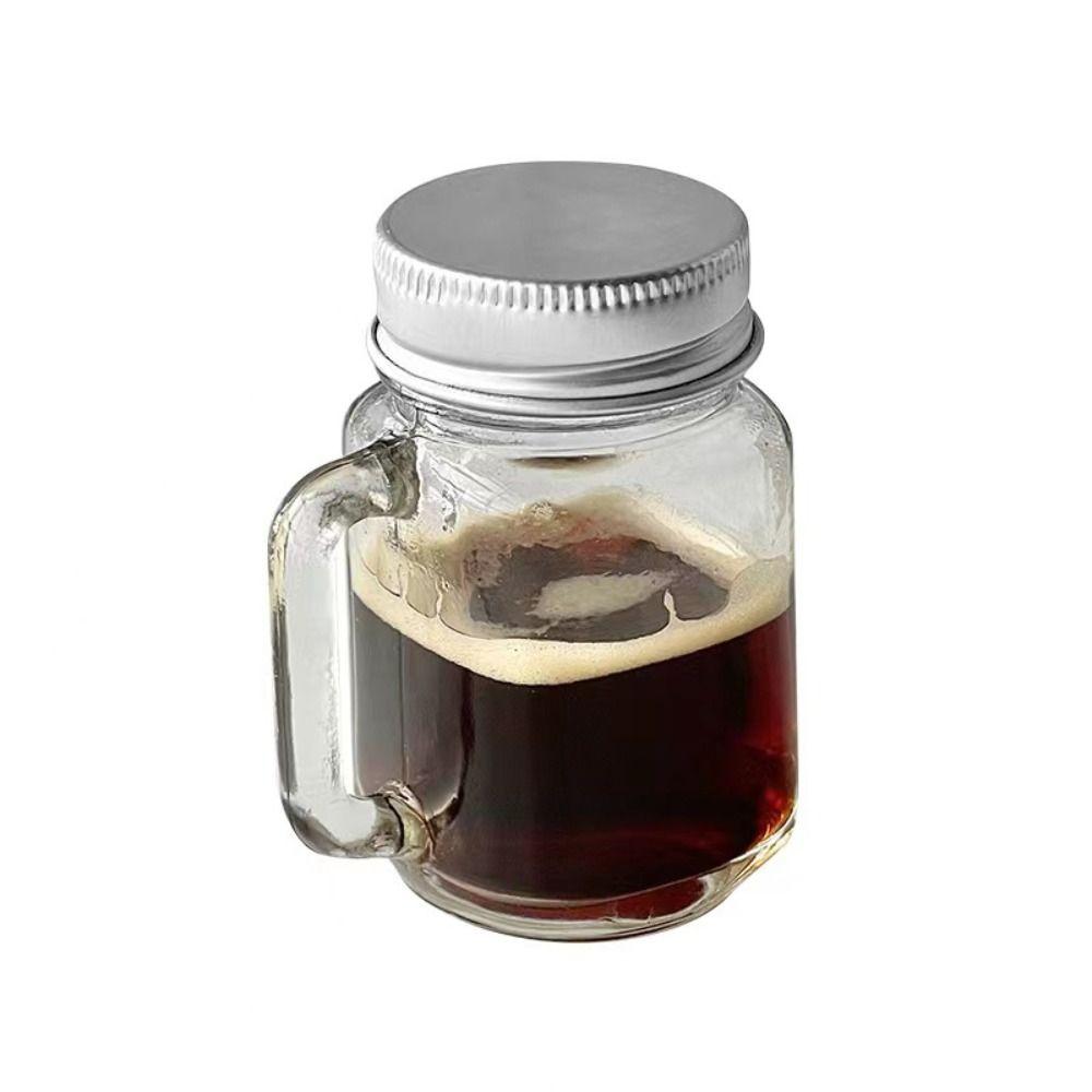 120ml Storage Glass Bottle Leakproof Coffee Milk Juice Bottle Home Party Bar