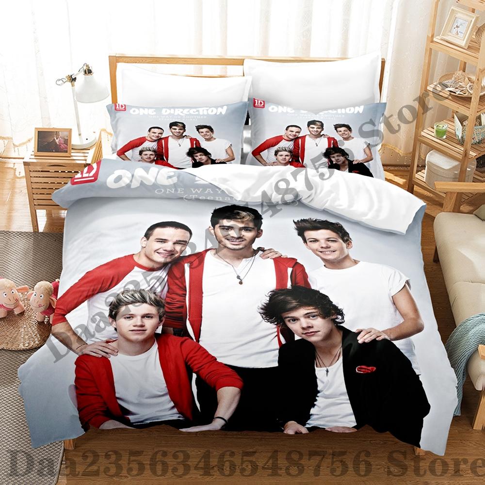 

Постельное белье Direction One Односпальное Двуспальное Полный Размер Queen Size King Size Комплект для Взрослых Детской Спальни Пододеяльник Комплекты Печать Аниме Комплект Постельного Белья EU Single(135*200cm)3pcs