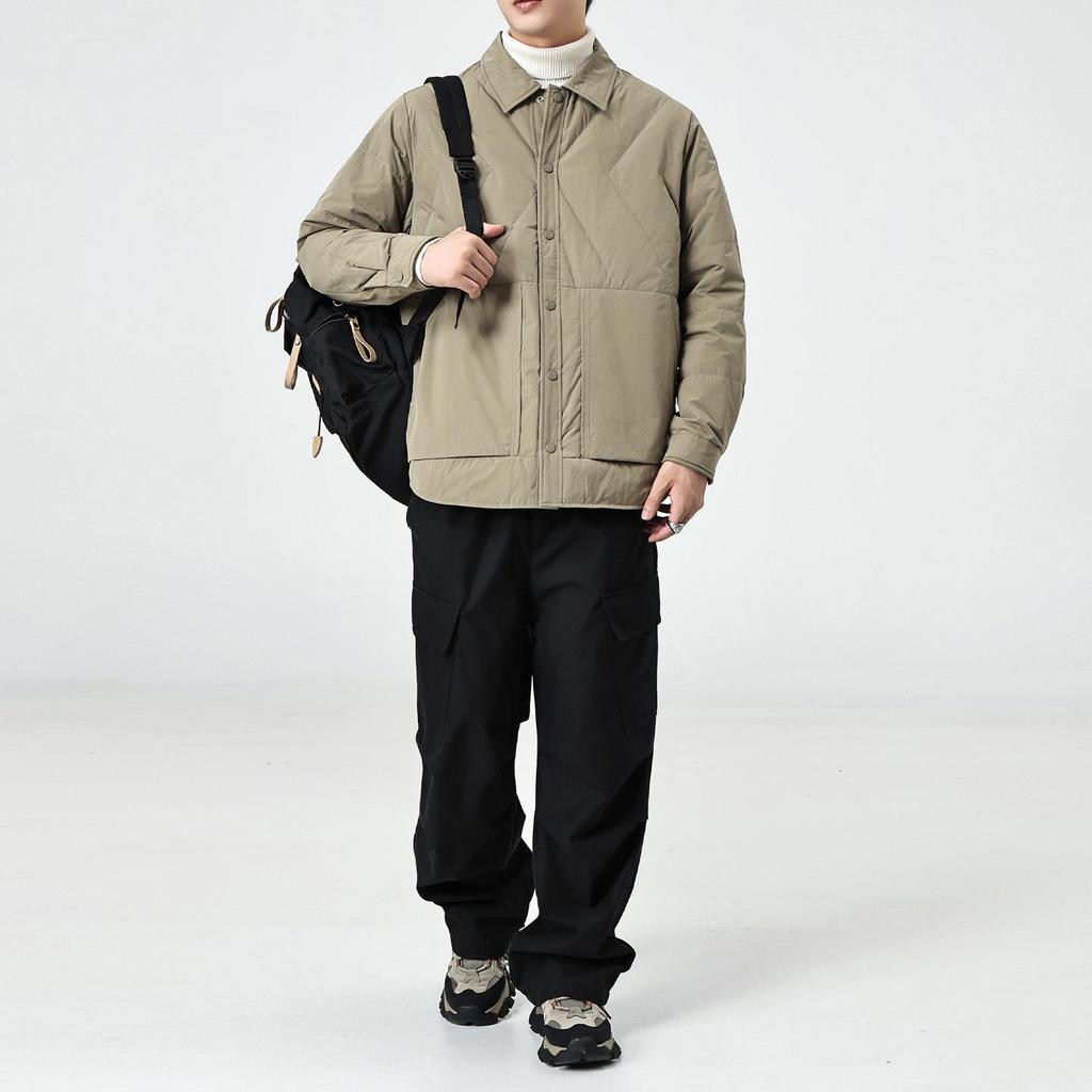 Men's Winter White Duck Down Lightweight Casual Jacket - New Loose Fit, Warm, Versatile, Trendy Style, Plus Size Available