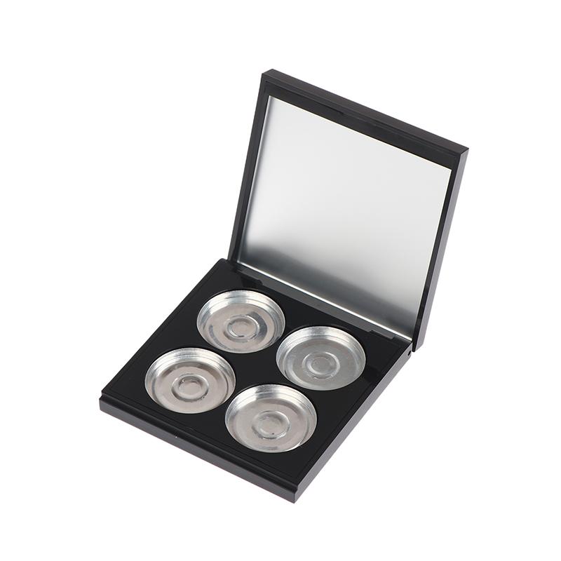 4 Grids Empty Magnetic Cosmetics Palette Holder Box Professional Lip Gloss Case With Mirror Powder Blusher Box For Eyeshadow